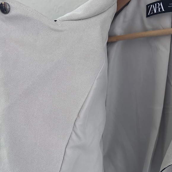 ZARA Faux suede motorcycle jacket. NWOT - Picture 4 of 7